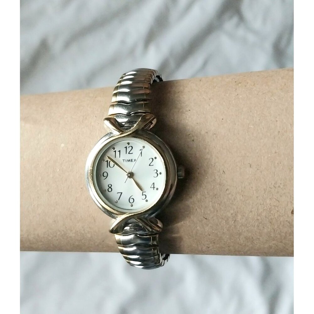 Timex Women's Two-tone Stainless Steel Expansion Band Watch